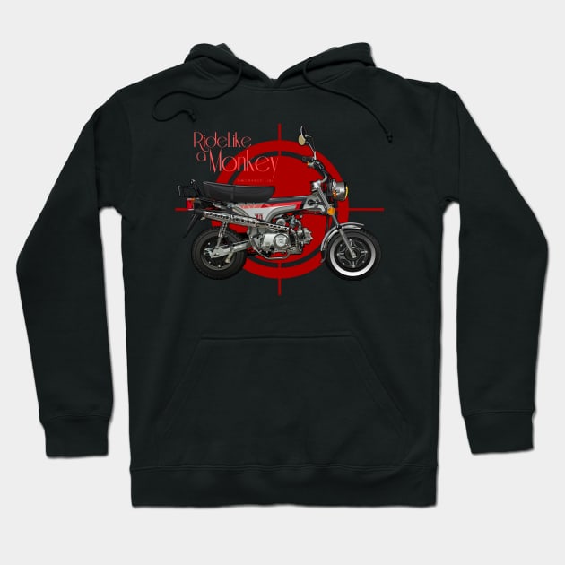 Monkeybike Hoodie by Akira31